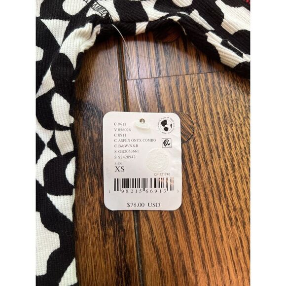 $78 FP Movement Women's Kick Off Printed Layer Top in Aspen Onyx Size XS NWT - Picture 3 of 6